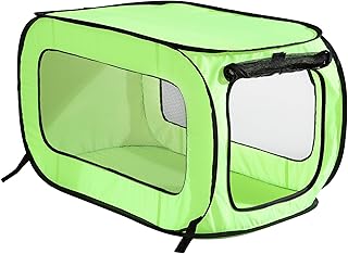 Beatrice Home Fashions Jaula portátil Plegable para Gatos y Perros, 32.5 Pulgadas de Largo x 19.5 Pulgadas de Ancho x 19.5 Pulgadas de Alto, Color Verde