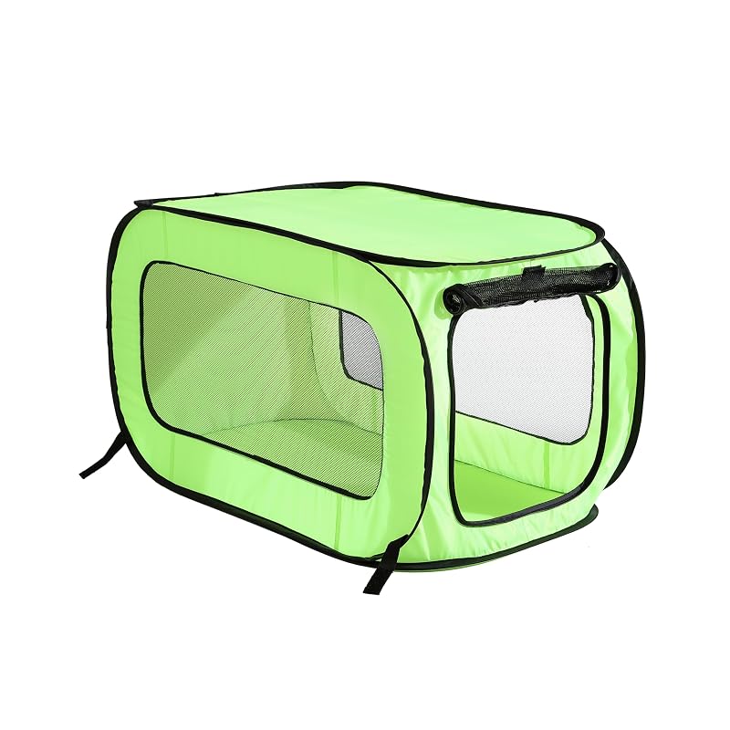 Caixa de Transporte para Cães Dobrável com Tela de Malha Beatrice Home Fashions 91,44 x 55,88 x 55,88 cm