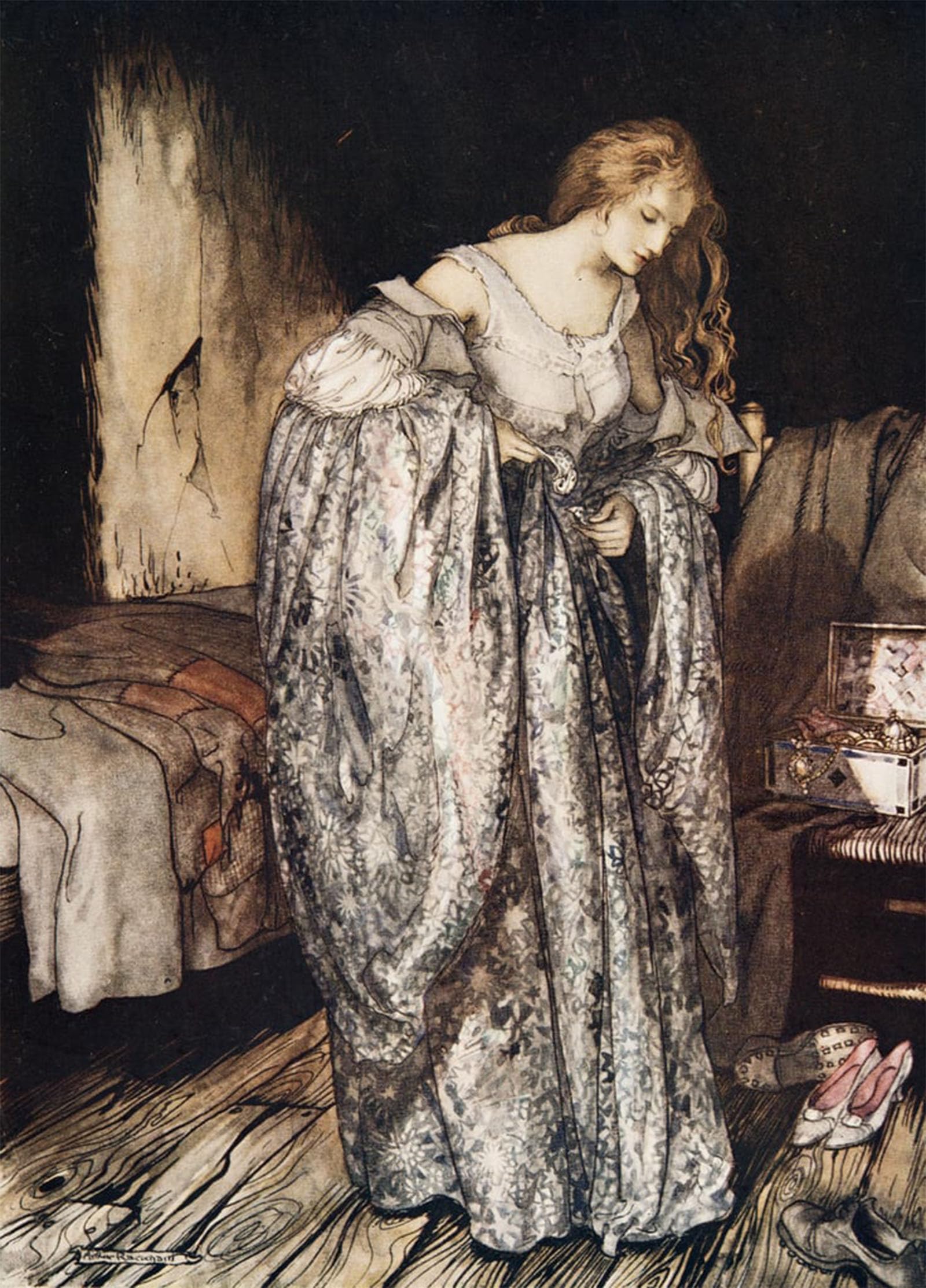 POSTERIIk Famous Animal Posters Vintage Picture the True Sweetheart by Arthur Rackham Modern Wall Decor for Home Decor 60x90cm