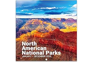 2025 Wall Calendar National Parks
