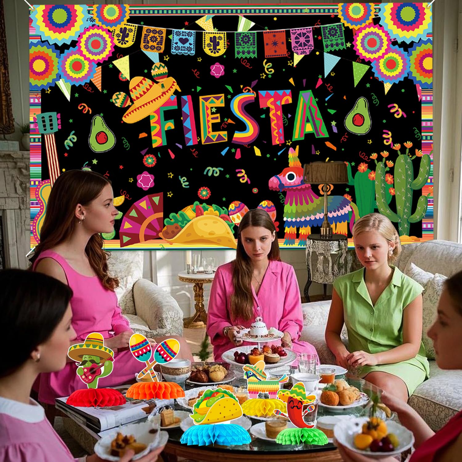 Amazon.com: syuebt Mexican Fiesta Party Decorations, Mexican Themed Fiesta  Birthday Party Supplies,Cinco De Mayo Party Decor with Honeycomb  Centerpieces Tassel Backdrop Balloons Banner : Toys & Games