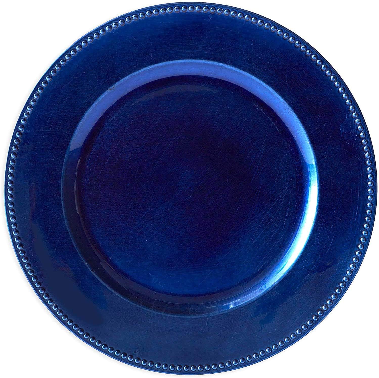 COLIBYOU Charger Plates in Blue (Set of 6) Product Name