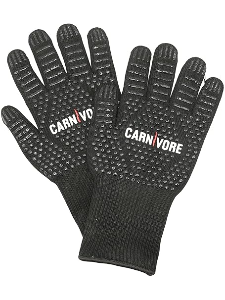 Bearded Butcher Grill Heat Aid Unisex Carnivore Heat and Cut-Resistant BBQ Gloves