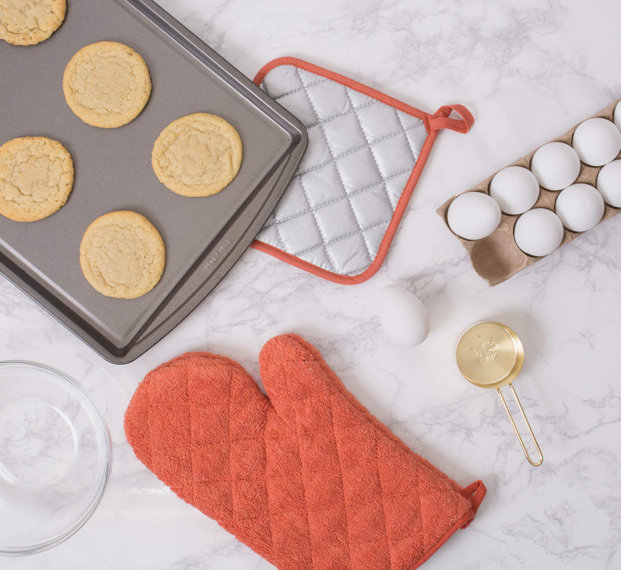 GiftsForYouNow Personalized Pot Holder Made with Love in Nana's Kitchen, Tan