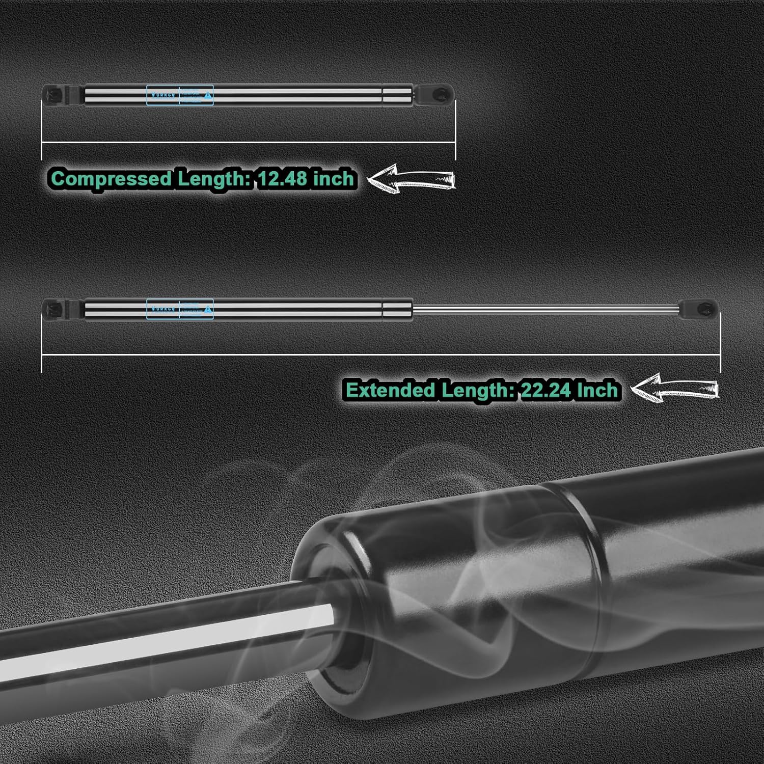 Vurkcy 2 PCS Front Hood Struts Shocks Lift Supports Gas Spring Fit for 2011 2012 2013 2014 2015 2016 2017 2018 2019 2020 2021 2022 Jeep Grand Cherokee/Durango, Replaces 6485 SG214069