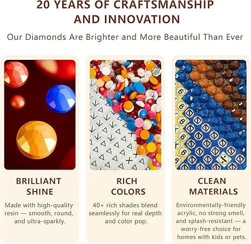 Miniatura 5 de Kits de arte de pintura de diamantes personalizados para adultos, arte de diamantes personalizado 5D a partir de la foto, pintura personalizada