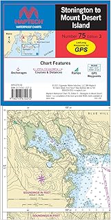 Stonington to Mount Desert Island, MAPTECH® Waterproof Chart Number 75, Edition 3, WPC075-03