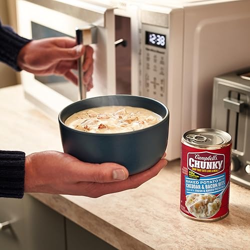 Miniatura 5 de Campbell's Chunky Soup, Baked Potato with Cheddar and Bacon Bits Soup, 18.8 Oz Can (Case of 12)