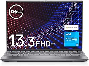 【Microsoft Office Home&amp;Business 2021搭載】Dell モバイルノートパソコン Inspiron 13 5310 シルバー Win11/13.3FHD+/Core i3-1125G4/8GB/256GB SSD/Webカメラ/無線LAN MI533A-BWHB