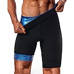 LMCOB Men\'s Thermo Leggings - Sauna Sweat Shorts, Compression Hight Waist Pants, Body Shaper, Workout Sauna Suit (BH70011-2XL)