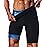 LMCOB Sauna Sweat Short Pants for Men Hot Thermo Leggings Sauna Tight Pants Compression Hight Waist Pants Workout Body Shaper Sauna Suit(BH70011-01-S)