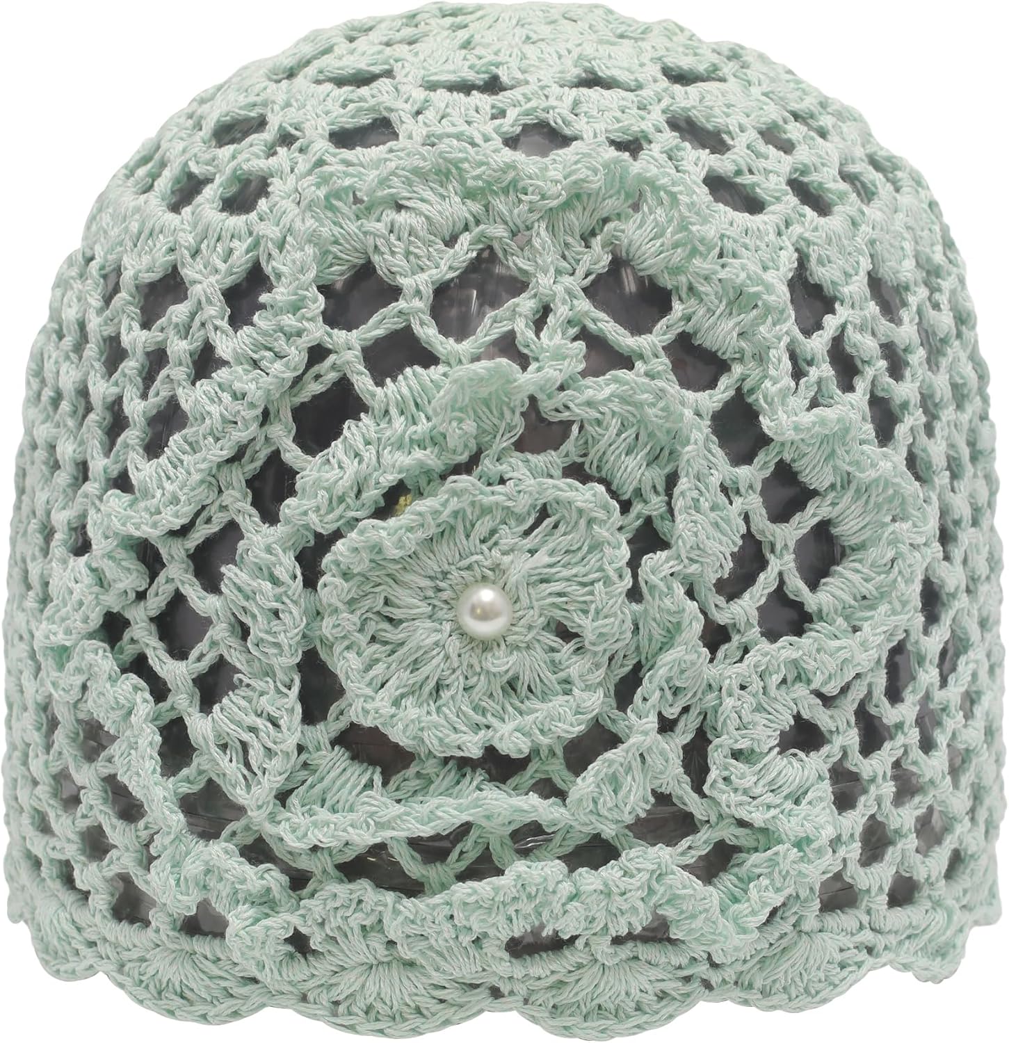 Women Summer Crochet Slouchy Paper Beanie Hat Handmade Skull Cap - Image 2