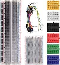6 mini breadboard kit 170 and 400 points + 1 830 point seamless breadboard + 65 flexible jumpers, Arduino compatible electronics, DIY projects