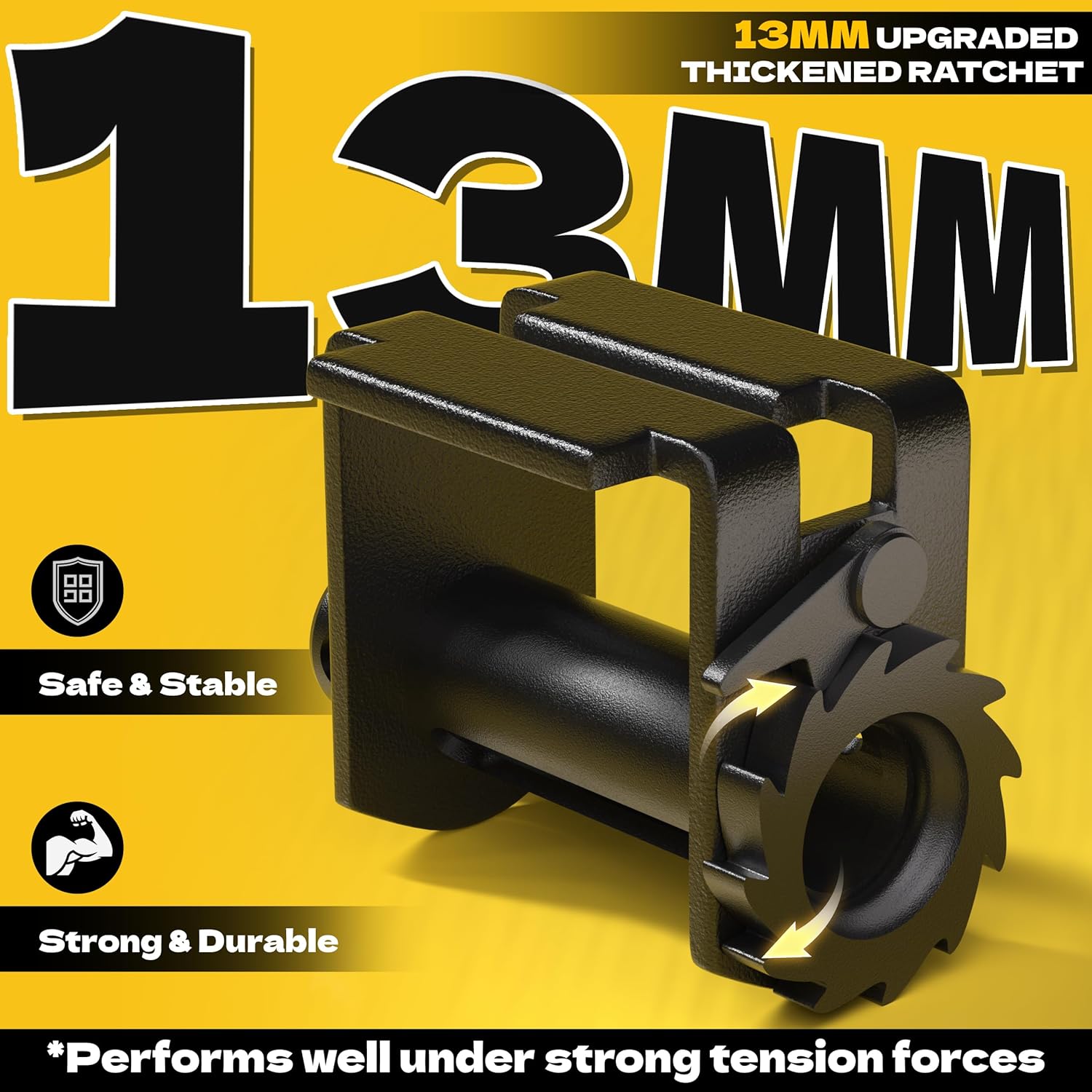 KJE Sliding Winch 4-Pack for Flatbed Trailers - Compatible with 4" Winch Straps & Double L Tracks,5,500 LBS Working Load Limit, Adjustable Tie Down System