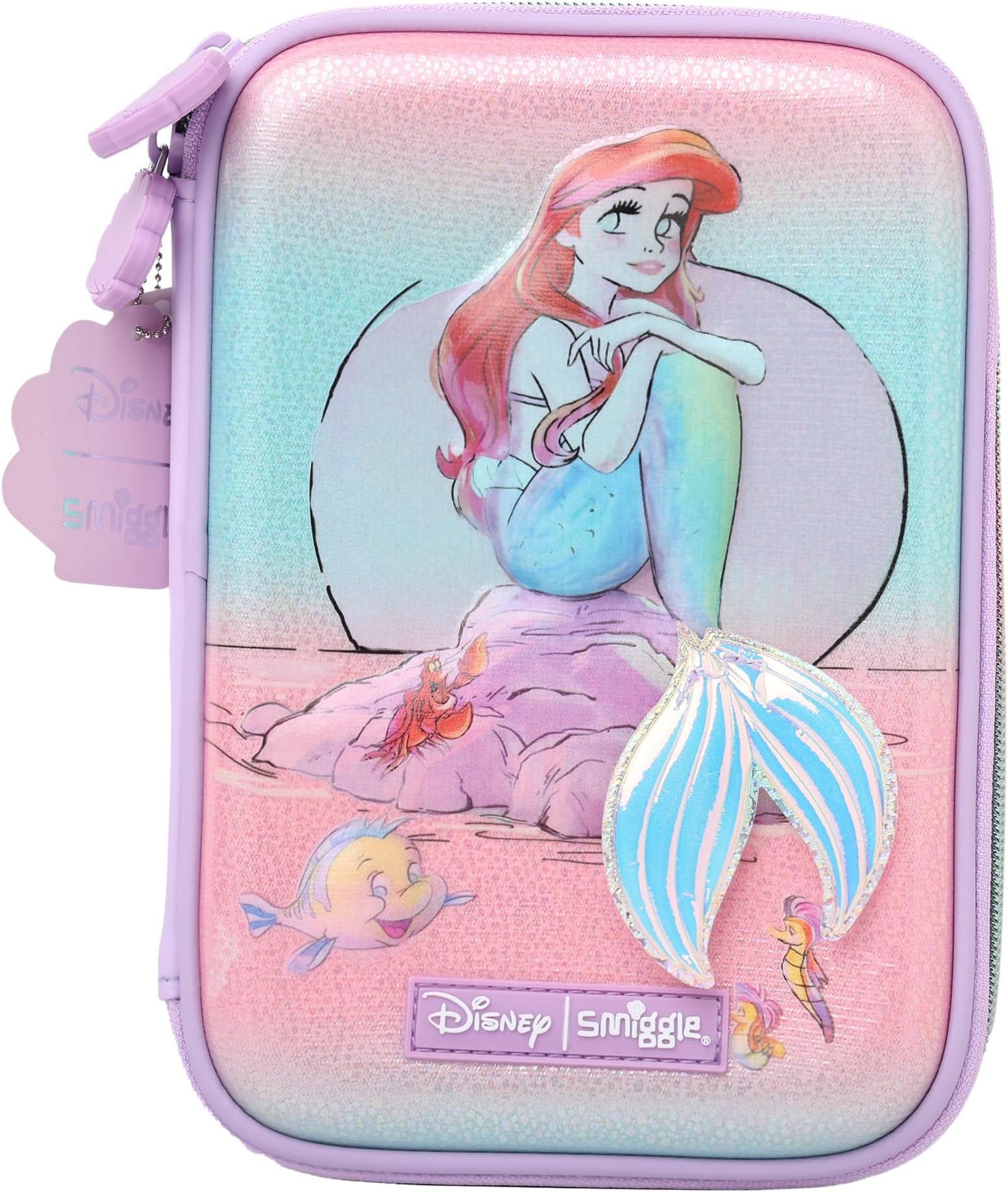 Toys Uncle Plastic SMIGGLE Pencil Case/Pouch For Kids (Princess), Purple