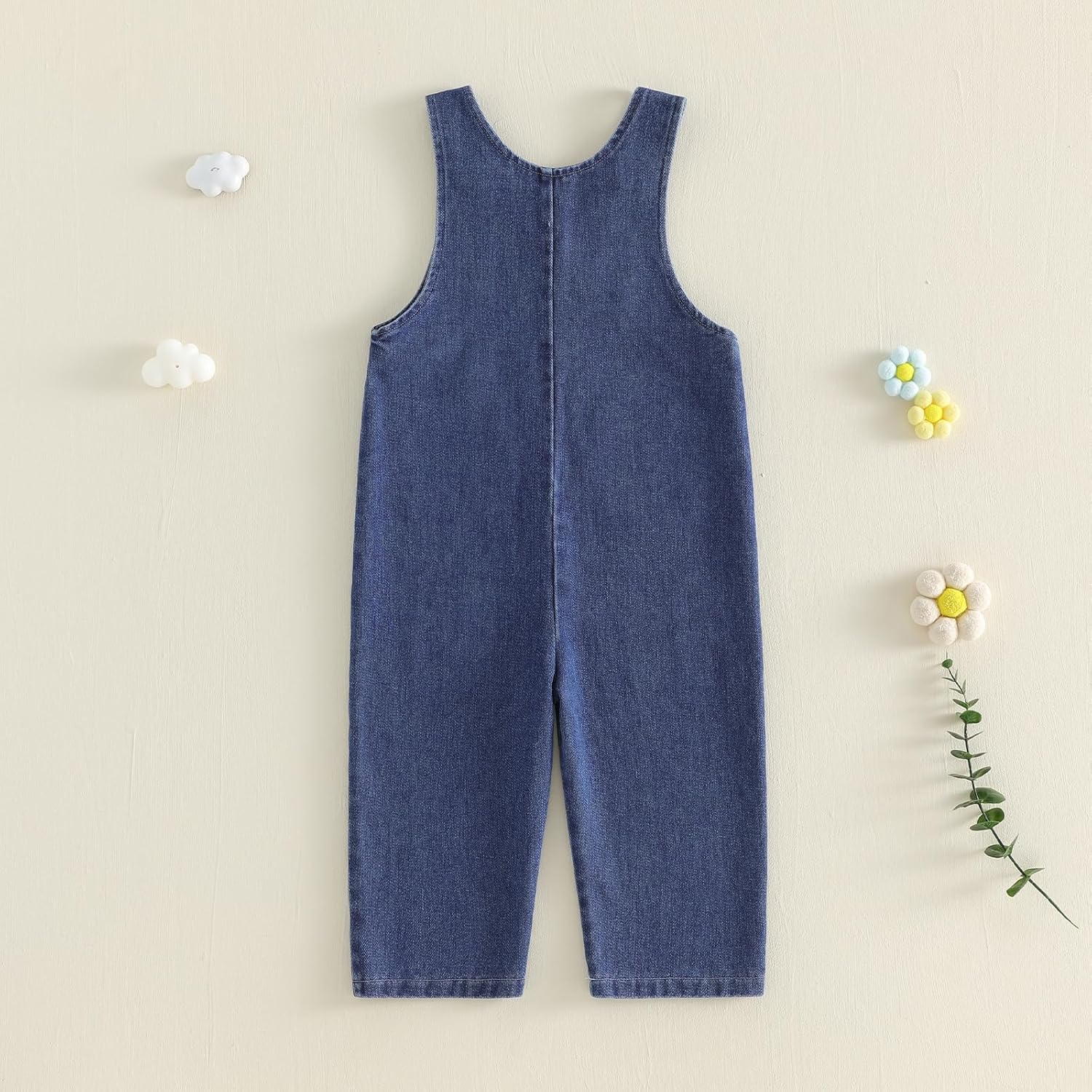 Cathery Toddler Baby Girl Denim Overalls Flower Embroidery Jean Bib Pants Soft Cotton Jumpsuit Casual Trousers Clothes - Image 7