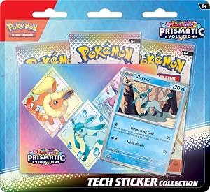 Pokemon TCG Scarlet and Violet 8 5 Prismatic Evolutions Tech Sticker Collection Random Promo