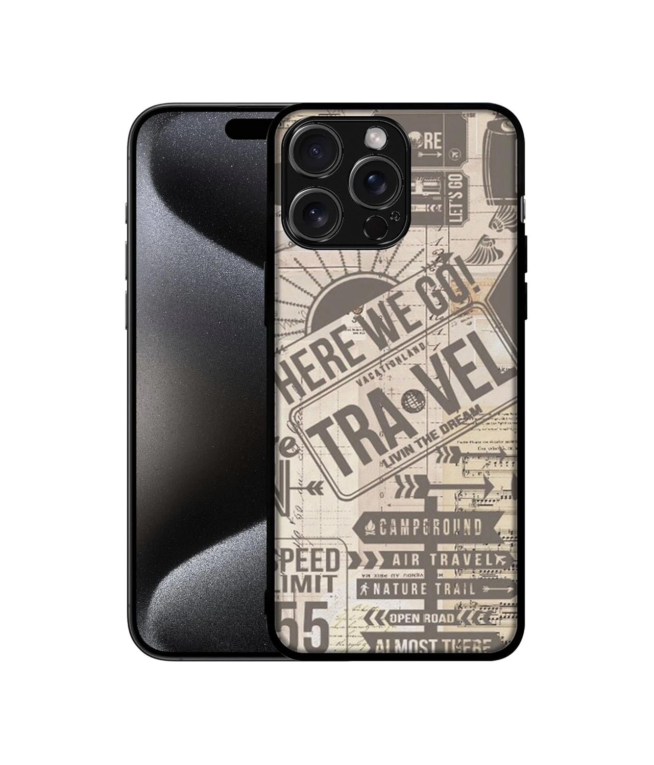 Casotec Travel Design Premium 2D Printed Metal Back Case Cover for Apple iPhone 15 Pro Max Casotec Travel Design Premium 2D Printed Metal Back Case Cover for Apple iPhone 15 Pro Max