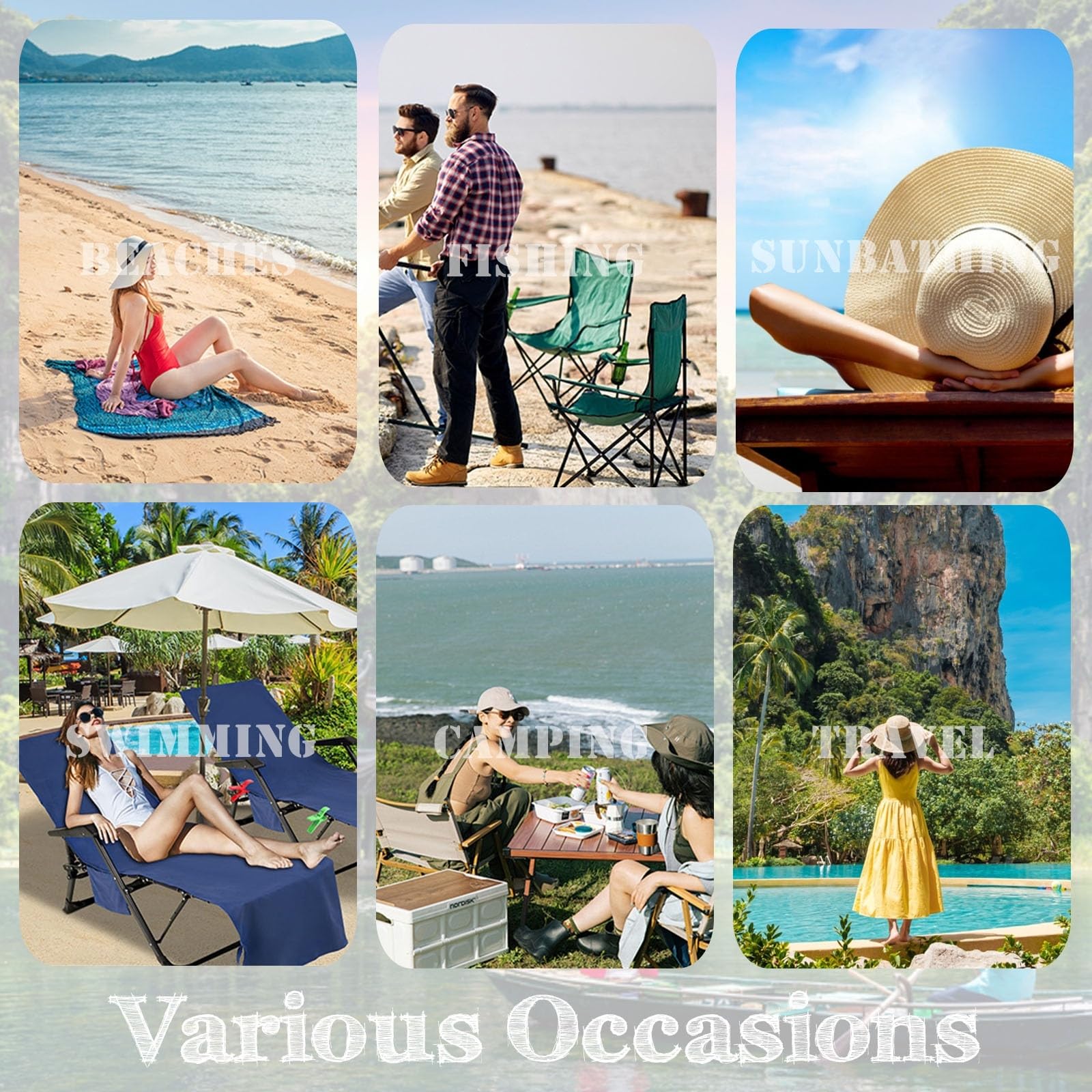 Surwin Funda para Tumbona de Playa con Bolsillos Laterales, Microfibra Funda para Toallas Ajustable para Tumbonas de Playa para Tumbonas de Jardín, Tomar el Sol (75x210cm,TT01Cereza)