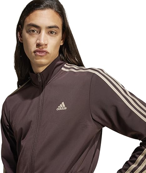 adidas Jaqueta masculina Essentials Warm-up com 3 listras