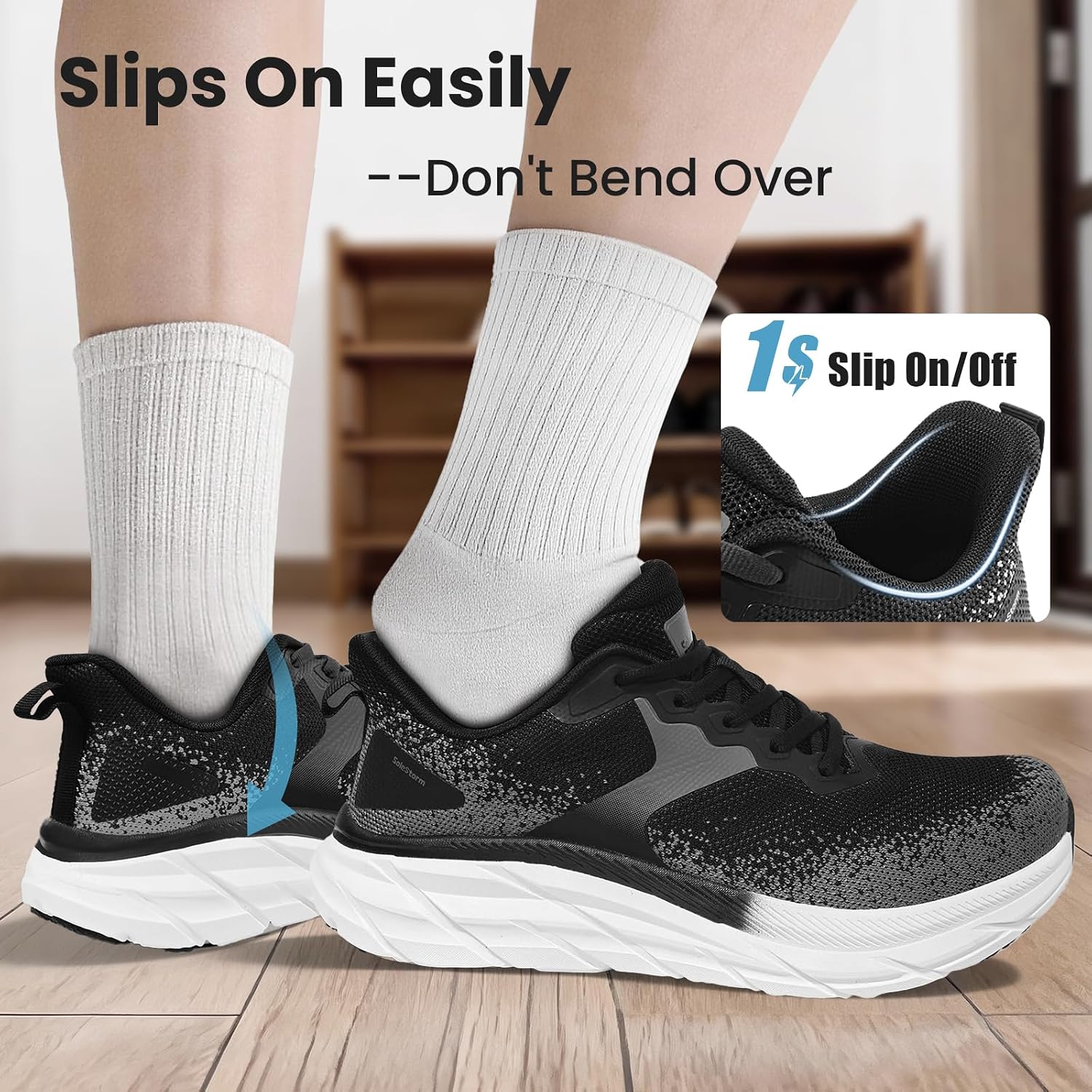 Men's Road Running Shoes for Walking Jogging Workout Tennis