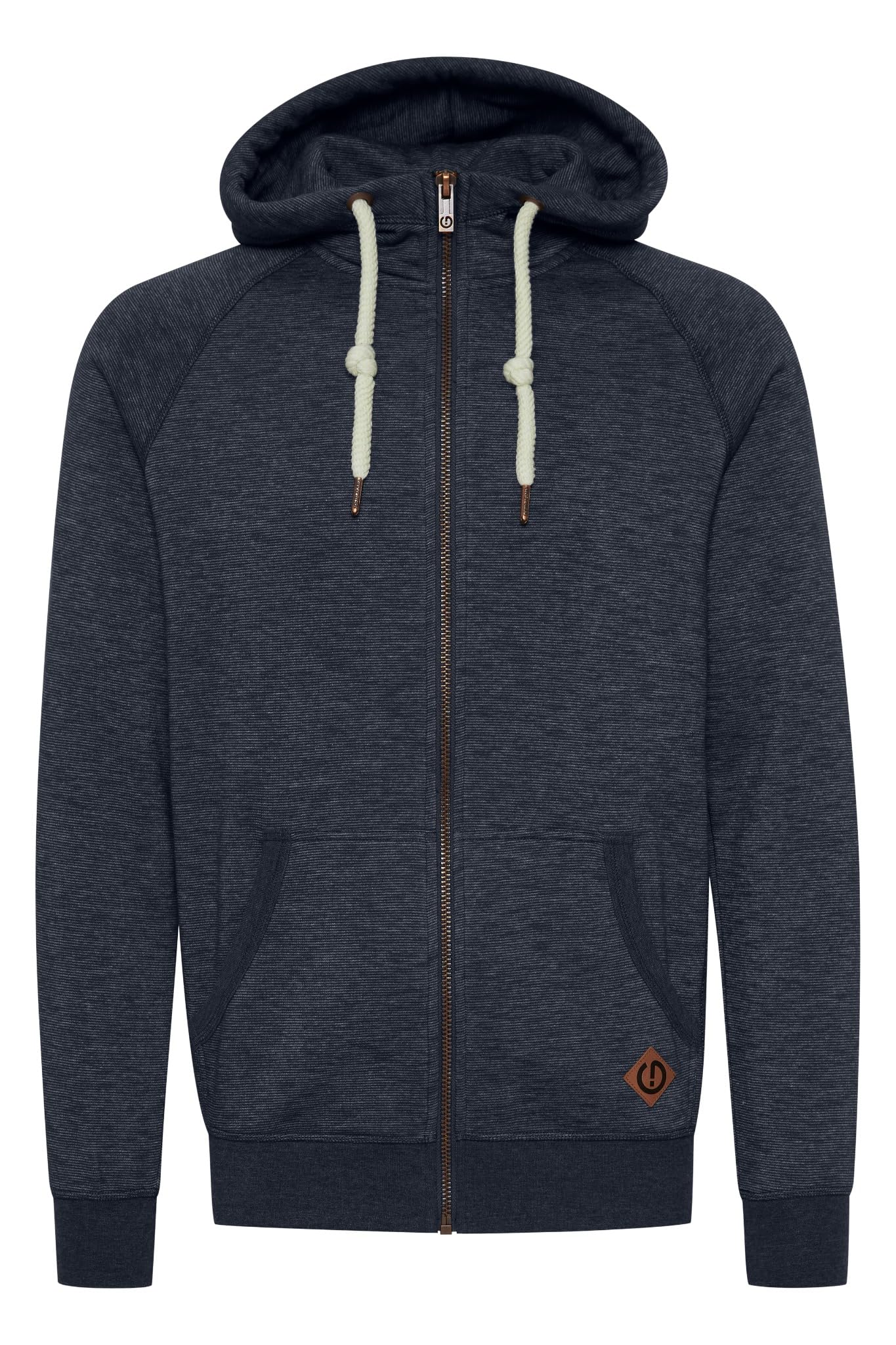 Solid Men's Insignia Blue Melange (8991) Vitu Zip-Hoodie Jacket, Size:m, Colour: