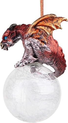 Miniatura 139 de Design Toscano Frost The Gothic Dragon - Adorno navideño para decoración navideña, 3 pulgadas de ancho, 3 pulgadas de profundidad, 5 pulgadas