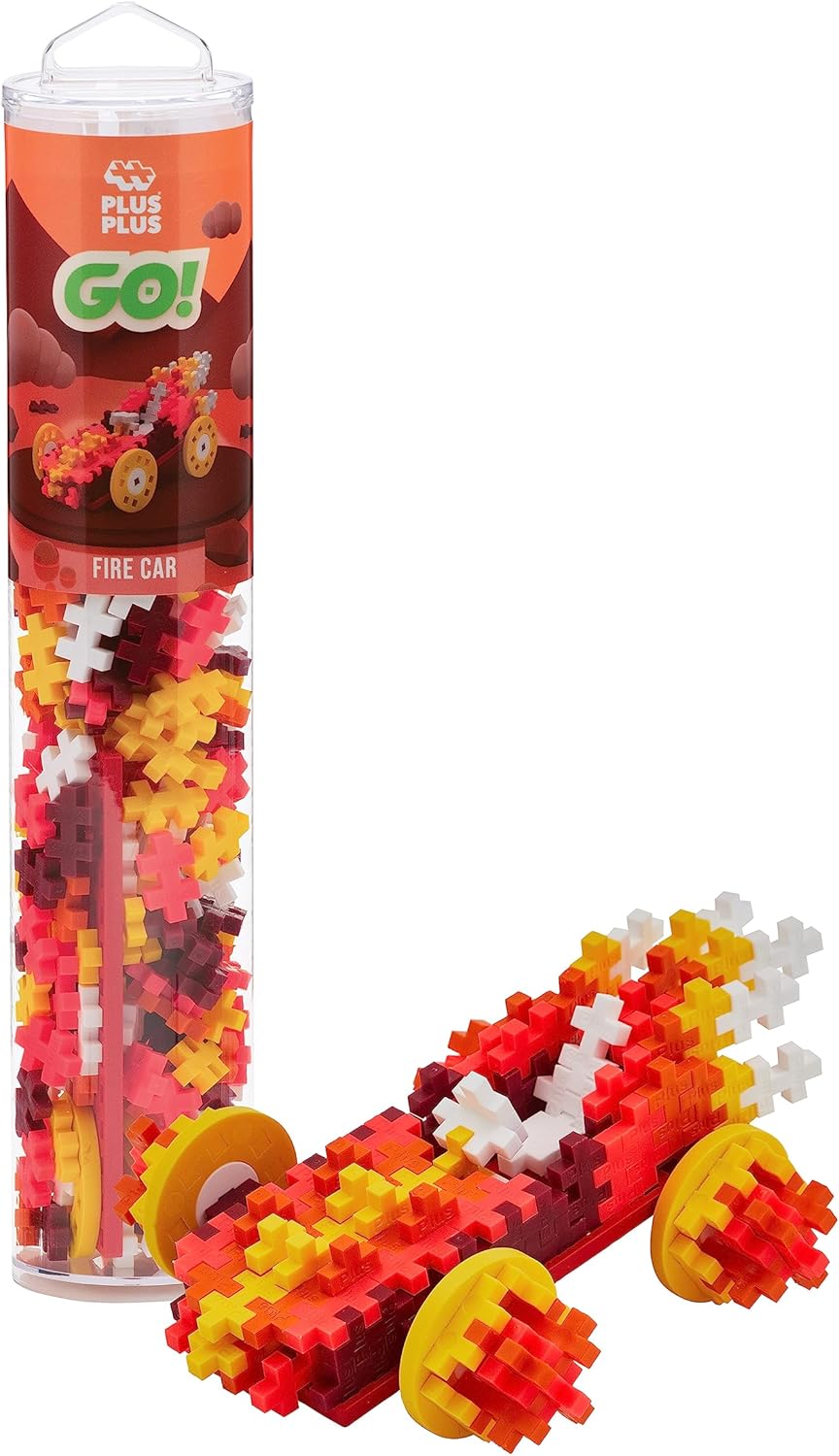 PLUS PLUS Color Cars, Water - Building Block Kit, 3D Puzzle Stem Toy Set for Kids, 200 Mini Interlocking Pieces