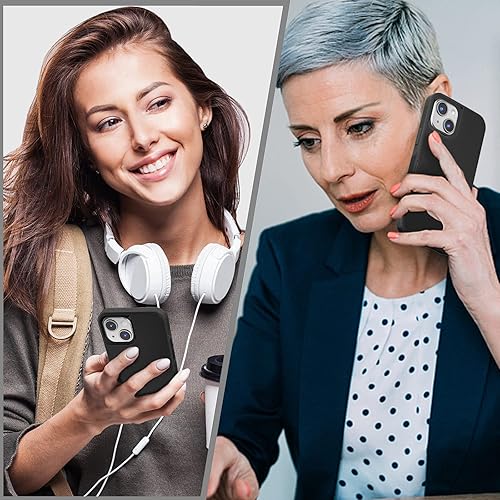 Miniatura 5 de Funda para iPhone 13 con 2 protectores de pantalla de vidrio templado, resistente grado militar, protección de cuerpo completo, a prueba de golpes,