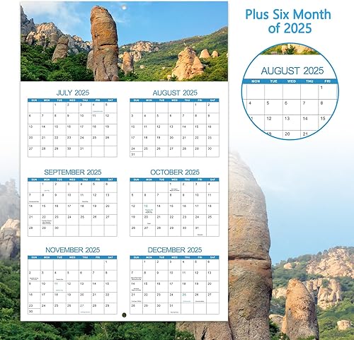 Miniatura 8 de Regalos de broma – Calendario divertido 2026, 12 meses desde enero de 2026 a diciembre de 2026, 11 x 17 pulgadas (abierto), calendario de pared con