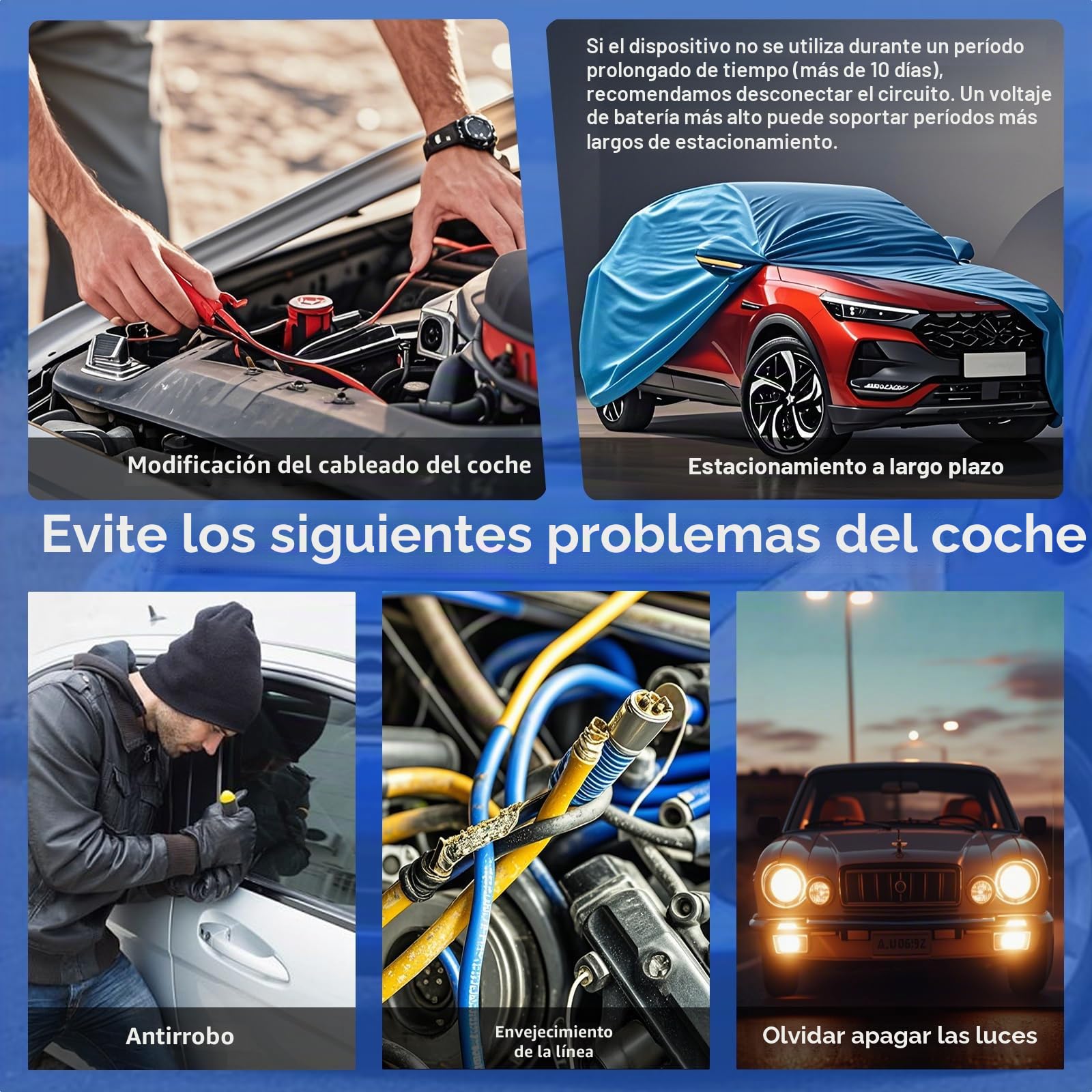 Interruptor de desconexión de la batería con mando a distancia 12v 240A con indicador de tensión LED Interruptor antirrobo para coche, autocaravana, ATV, camión, marina