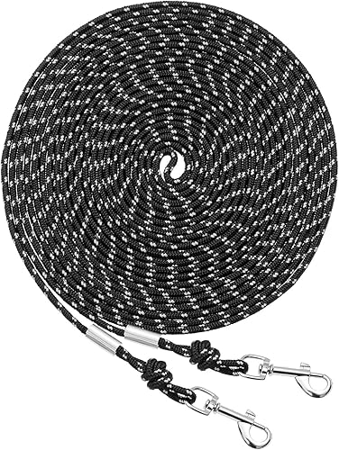 Correa reflectante para gatos, correa de 30 pies de largo, a prueba de escapes, correa duradera para caminar, extensor seguro para mascotas, correa