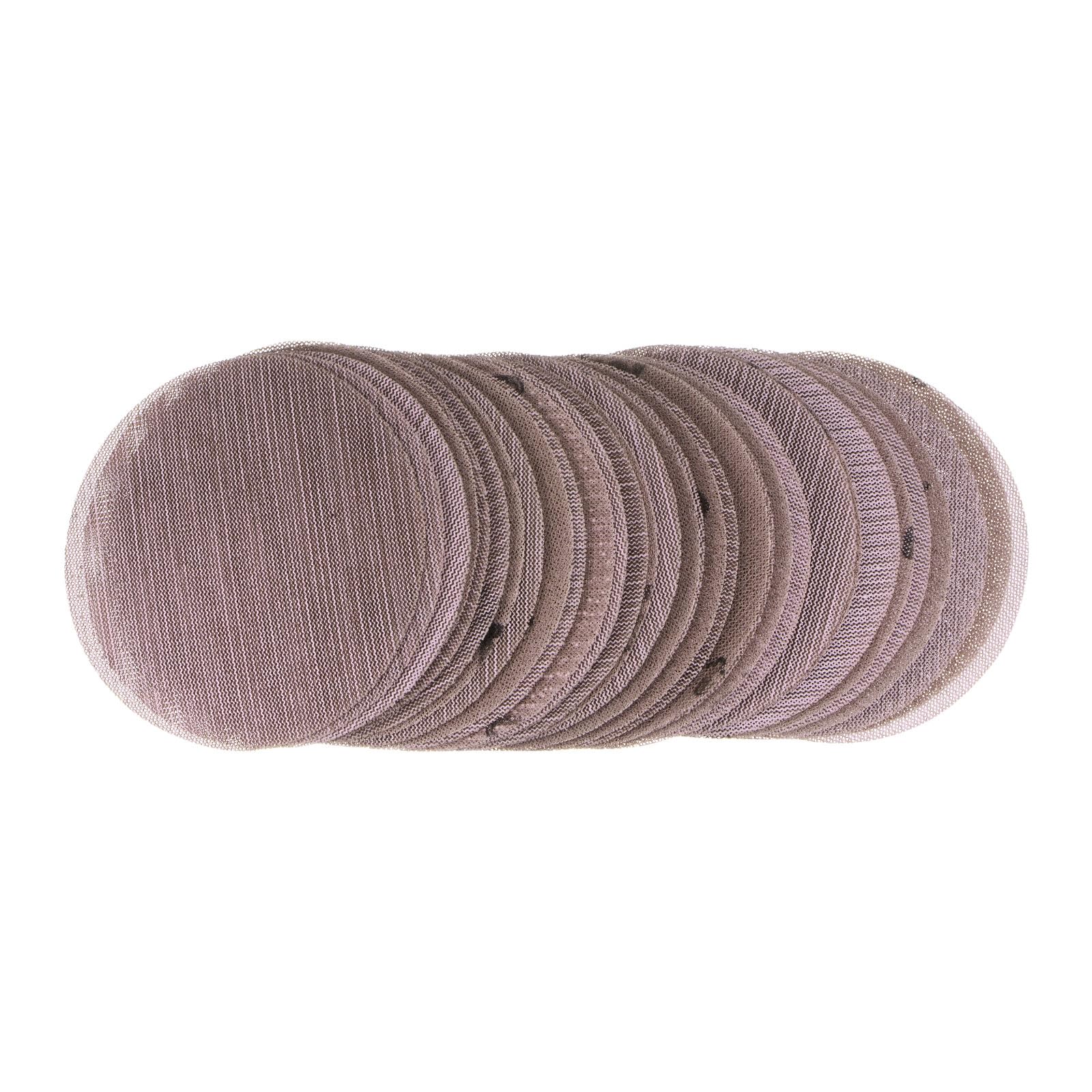 HARFINGTON 35pcs Mesh Sanding Discs 5 Inch Hook and Loop Sanding Net 240 Grits Dust Free Abrasive Pads for Car Wood Drywall Metal Polishing & Grinding