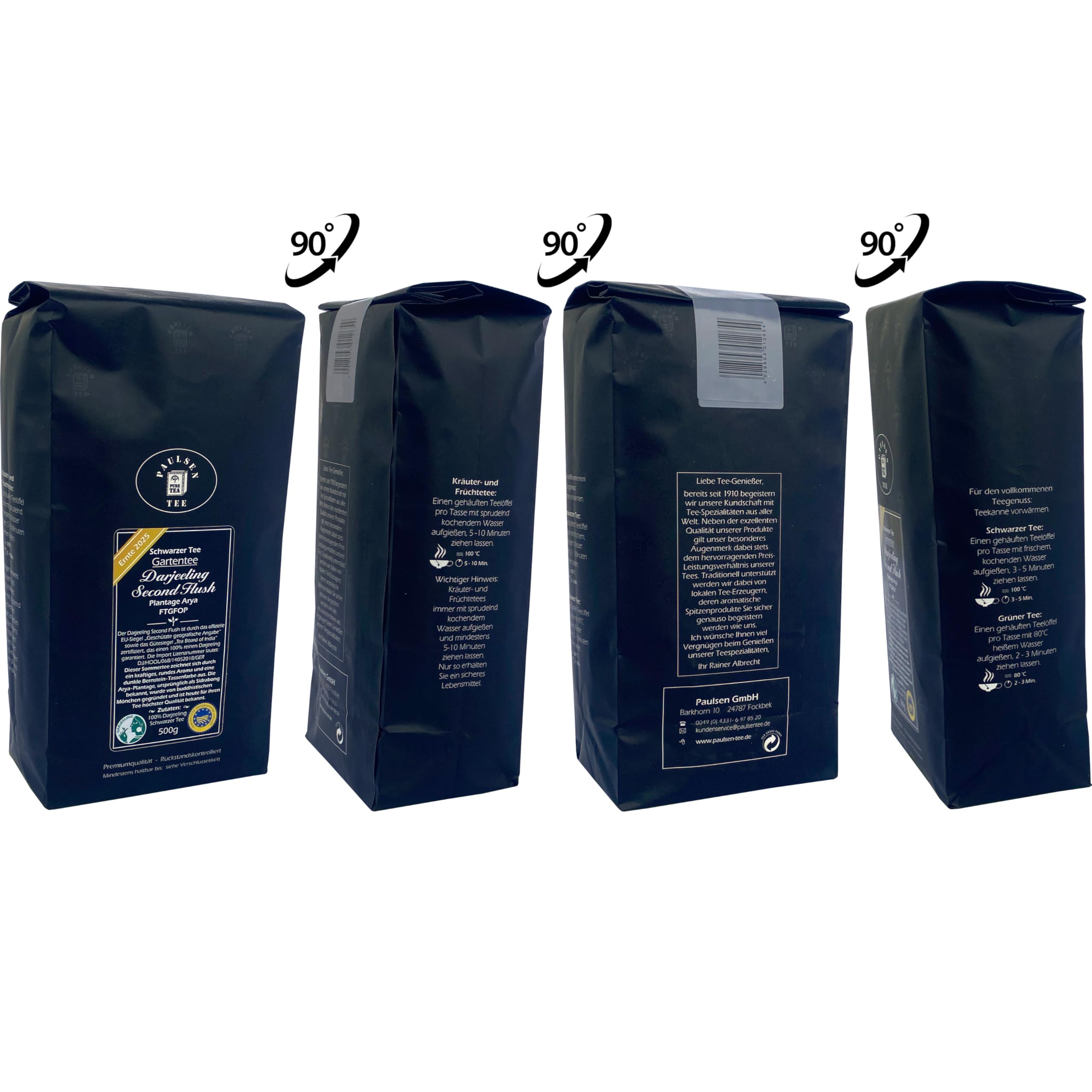 Paulsen - Darjeeling Second Flush FTGFOP - Gartentee Plantage Arya - Ernte 2025-500g