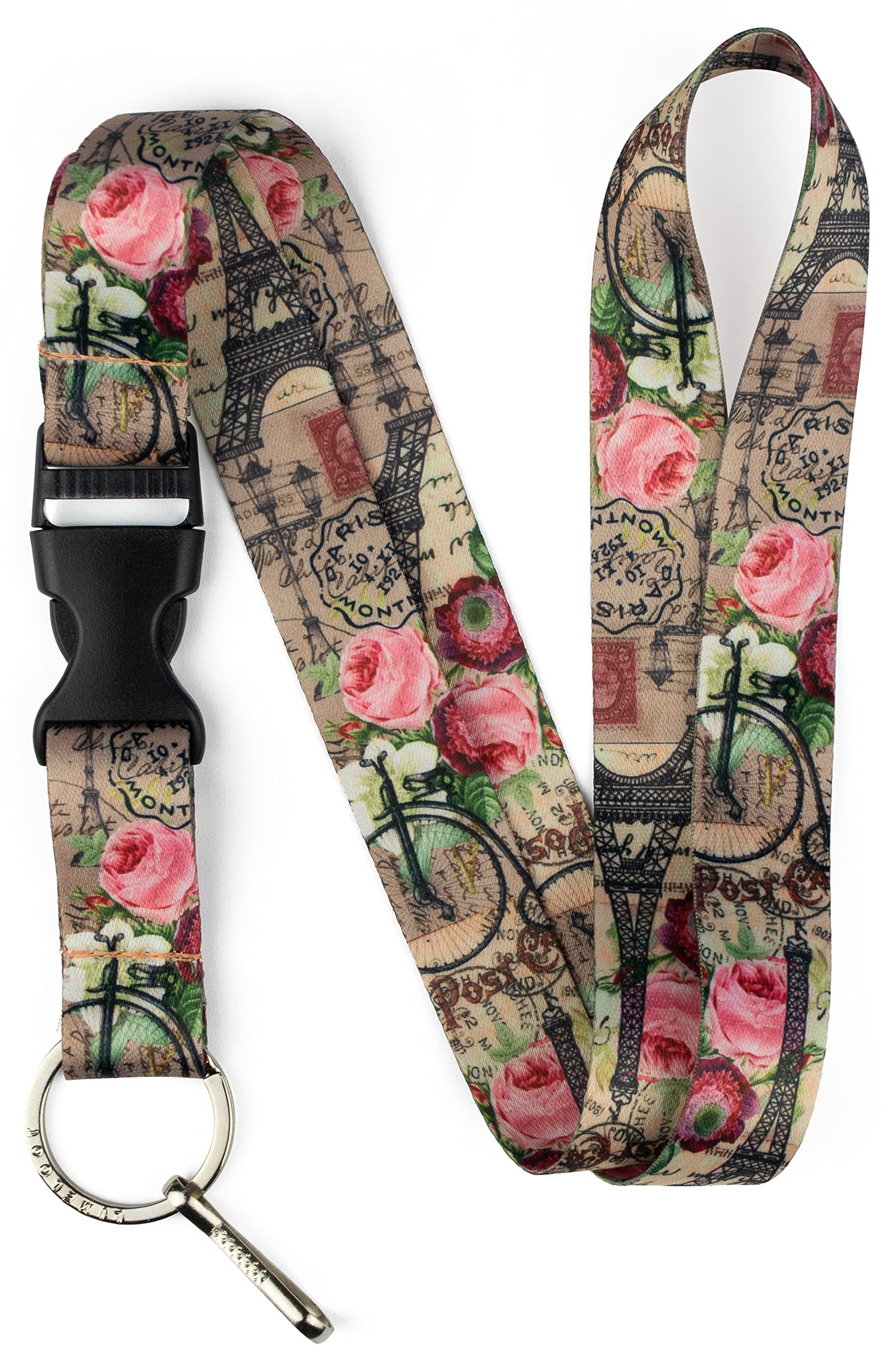 Limeloot Lanyard for Keys, ID Badge, Accessories | Neck Lanyard for Men and Women with Quick Release Buckle and Flat Ring