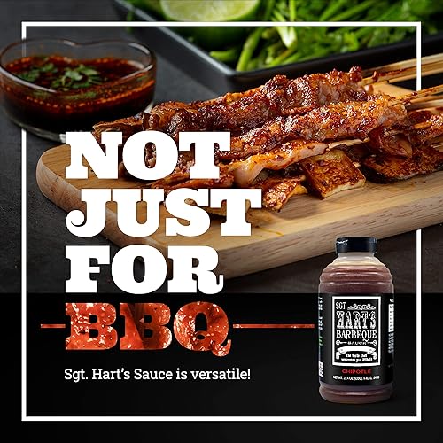 Miniatura 6 de SGT. Hart's Chipotle - Salsa BBQ con sabor a chipotle, 22.04 onzas, salsa barbacoa para pollo, carne de res, cerdo, mariscos, fideos, hamburguesas,