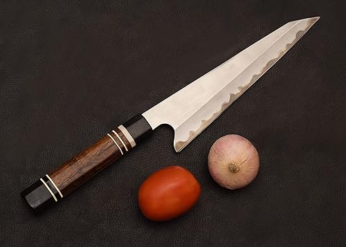 Miniatura 5 de sharplame Acero hecho a mano de encargo de alta 440 C 13 pulgadas de cocina azul del chef de la manija de la resina epoxi