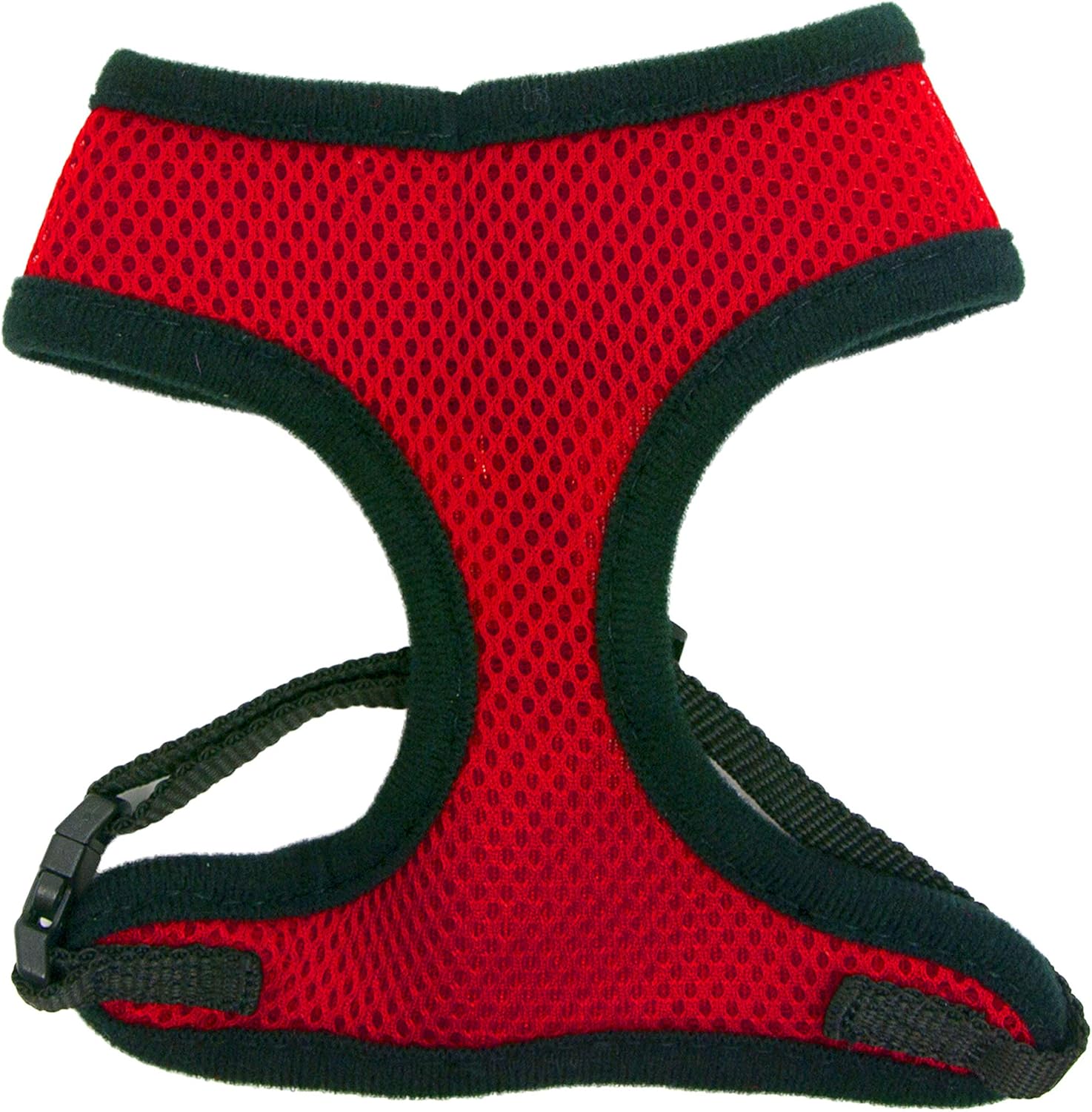 Four Paws Walk-About Comfort Control No-Pull Harness for Dogs, Adjustable Soft Padded Breathable Air Mesh Dog Vest for Walking, Red, Small