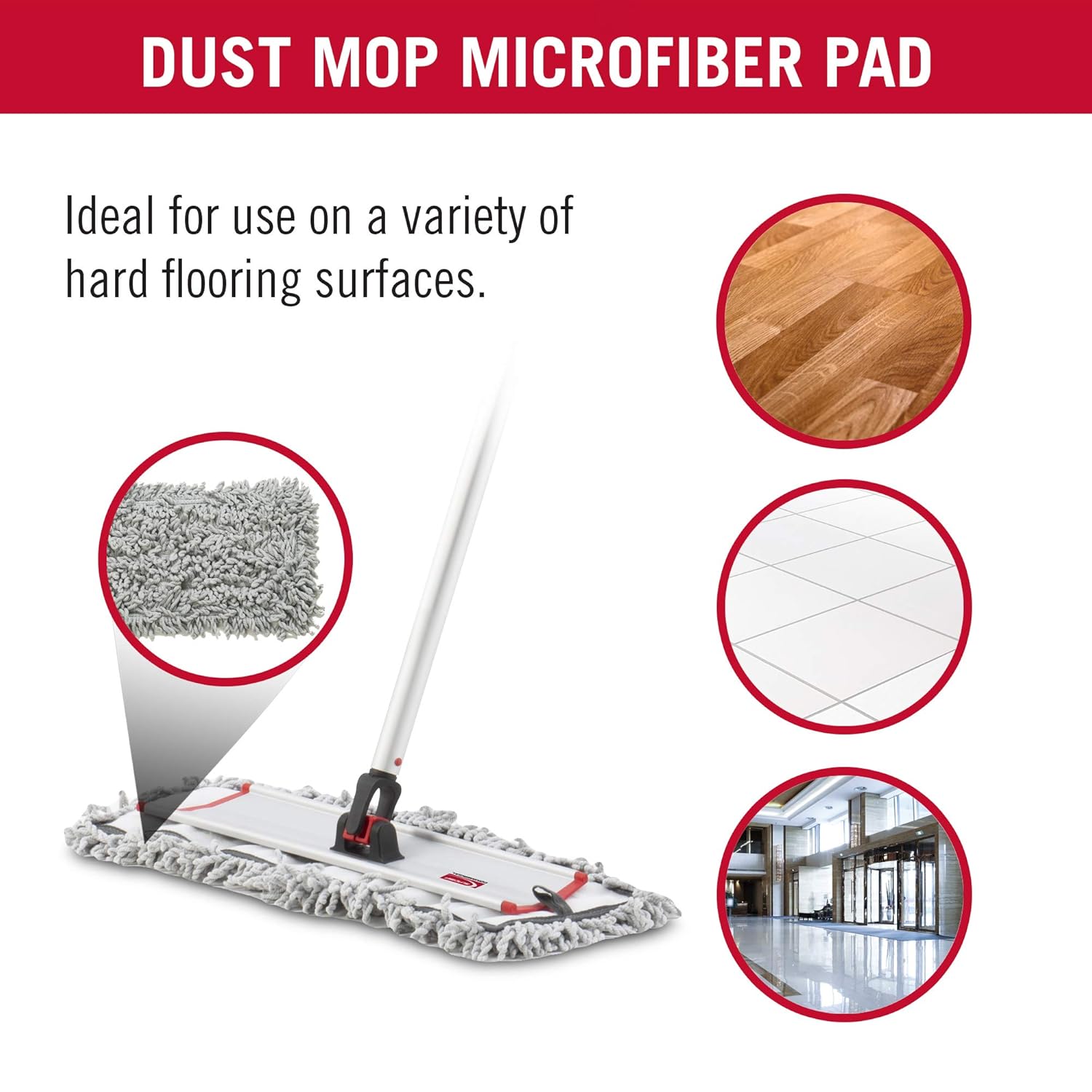 Dust Mop Pad (2 pads included), 36 inch
