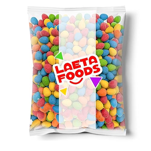 Miniatura 2 de LaetaFood Mini huevos de Pascua dulces, chocolate con leche crujiente brillante cáscara de azúcar, a granel (bolsa de 3 libras)