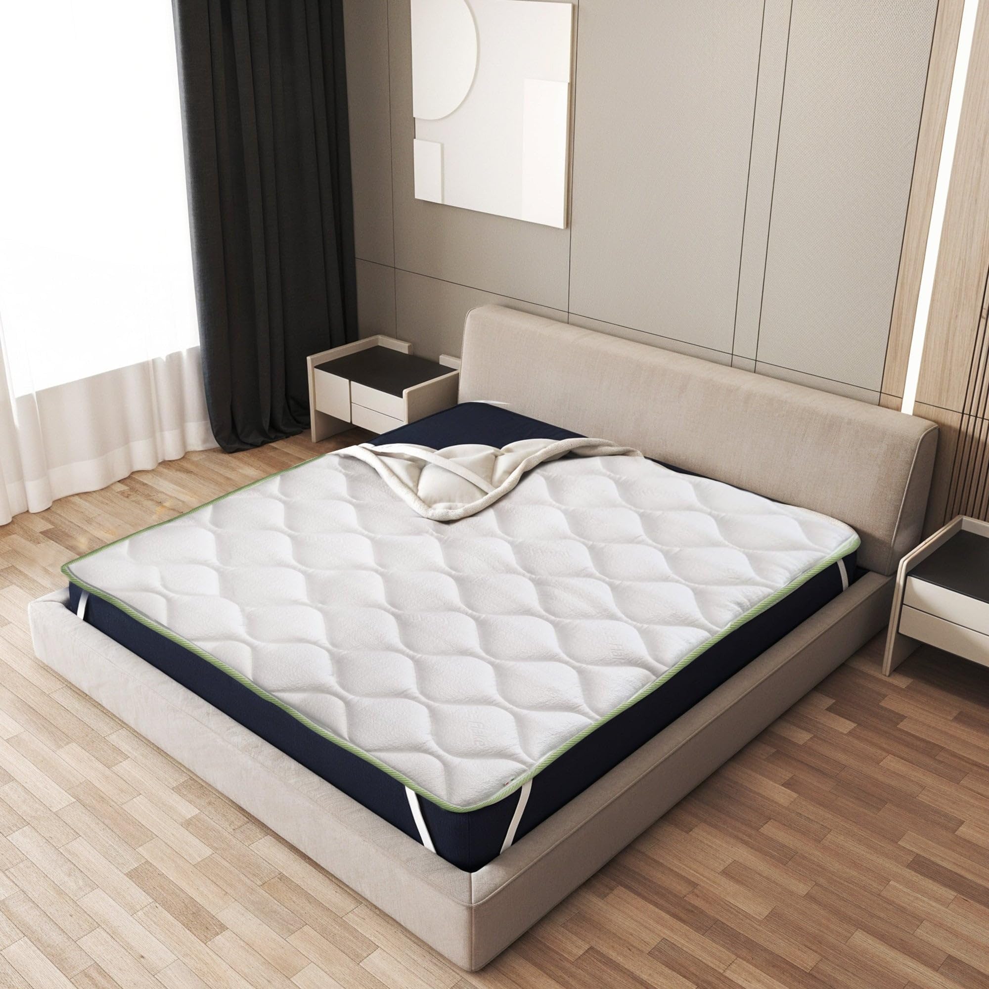 Sobrecolchón 160x200 cm The White Stone Topper Cooler Ortopédico de 4 cm