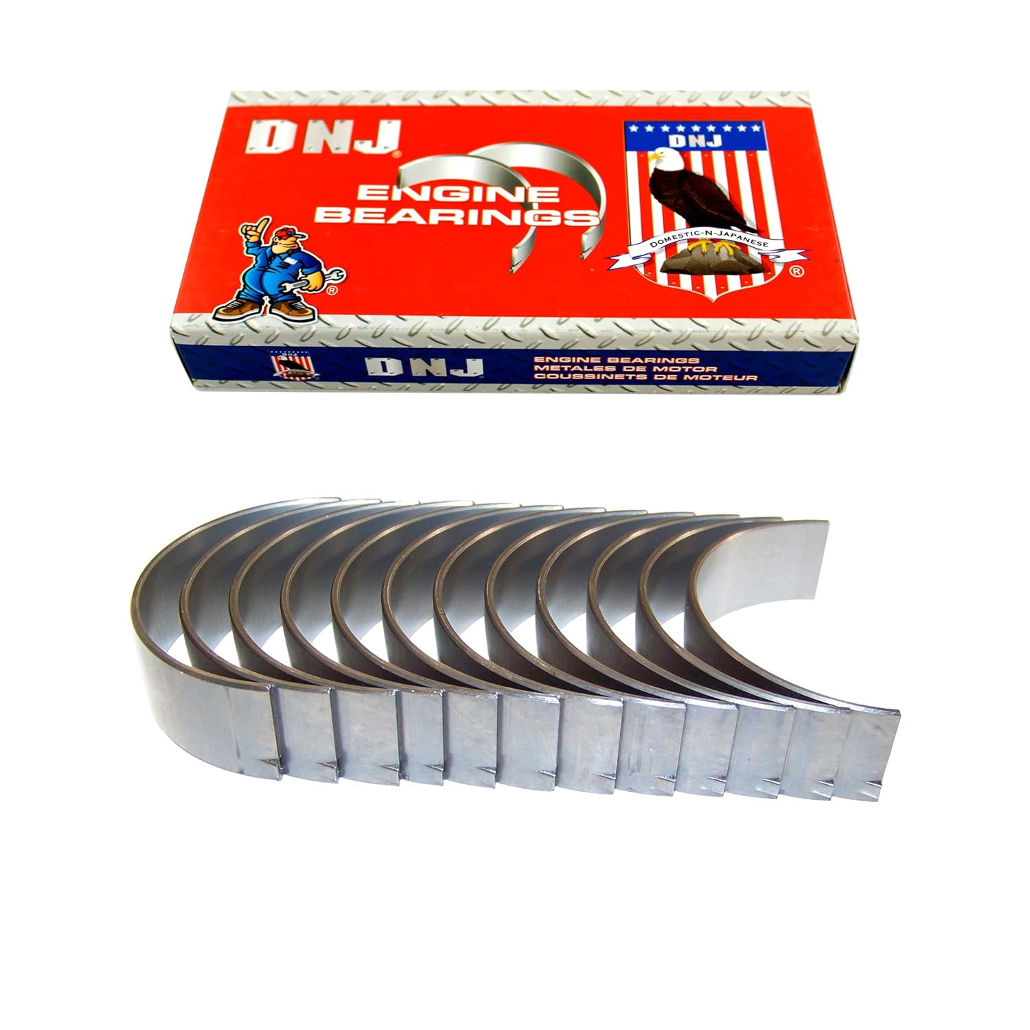 DNJ RB816 Rod Bearings for 1992-2009 Audi, Volkswagen A3 Quattro, Corrado, Eos, Eurovan, Golf, Jetta, Passat, R32, Touareg, TT Quattro 2.8L, 3.2L DOHC, SOHC V6 12V, 24V 195cid, 2792cc