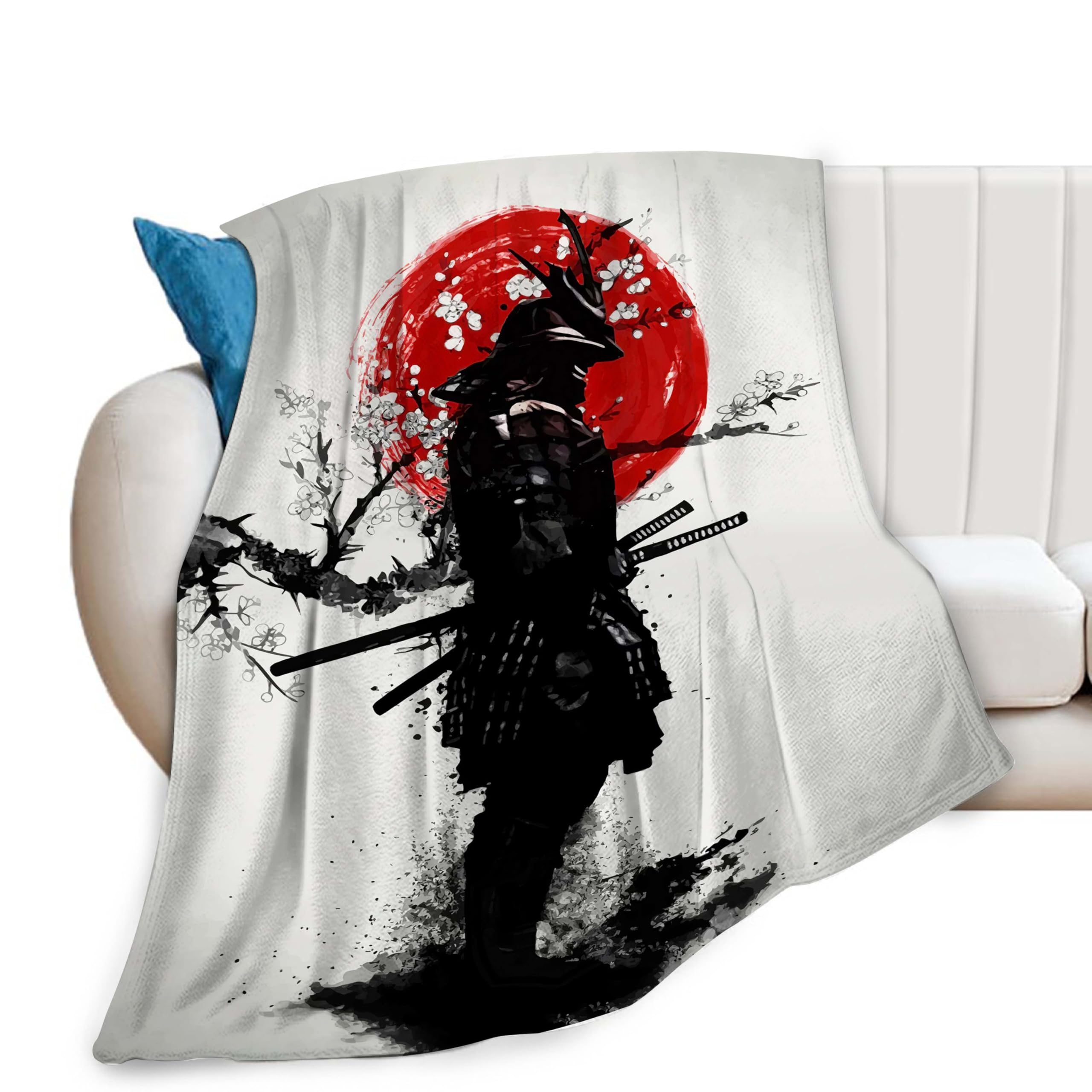 Amazon.com: Japanese Samurai Blanket Armored Warrior Bushido Decor 