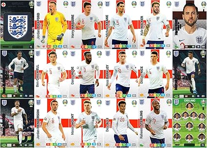 Panini Adrenalyn Xl Uefa Euro Complet Eighteen 18 Carte Angleterre Equipe Ensemble Euros Amazon Fr Cuisine Et Maison