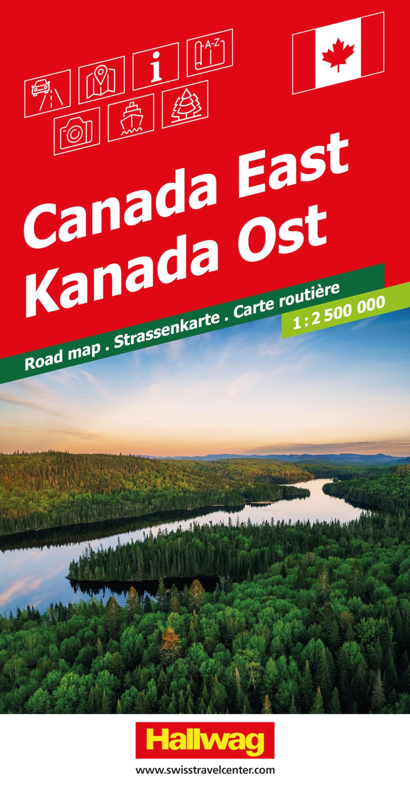 Canada East: Inkl. Stadtpläne, Ortsverzeichnis und Reiseinformationen (Road maps)