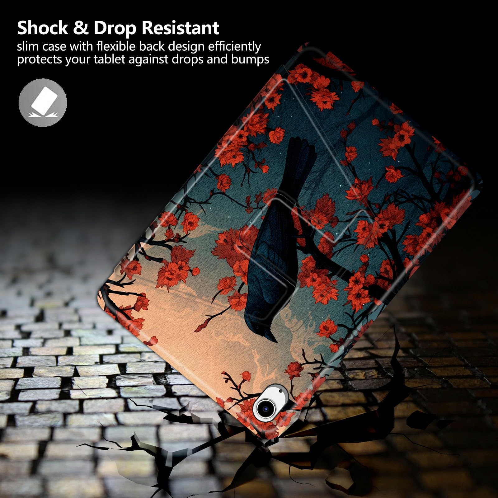 Amazon.com: Black Crows Bird Pattern Case for iPad Air 11 Inch