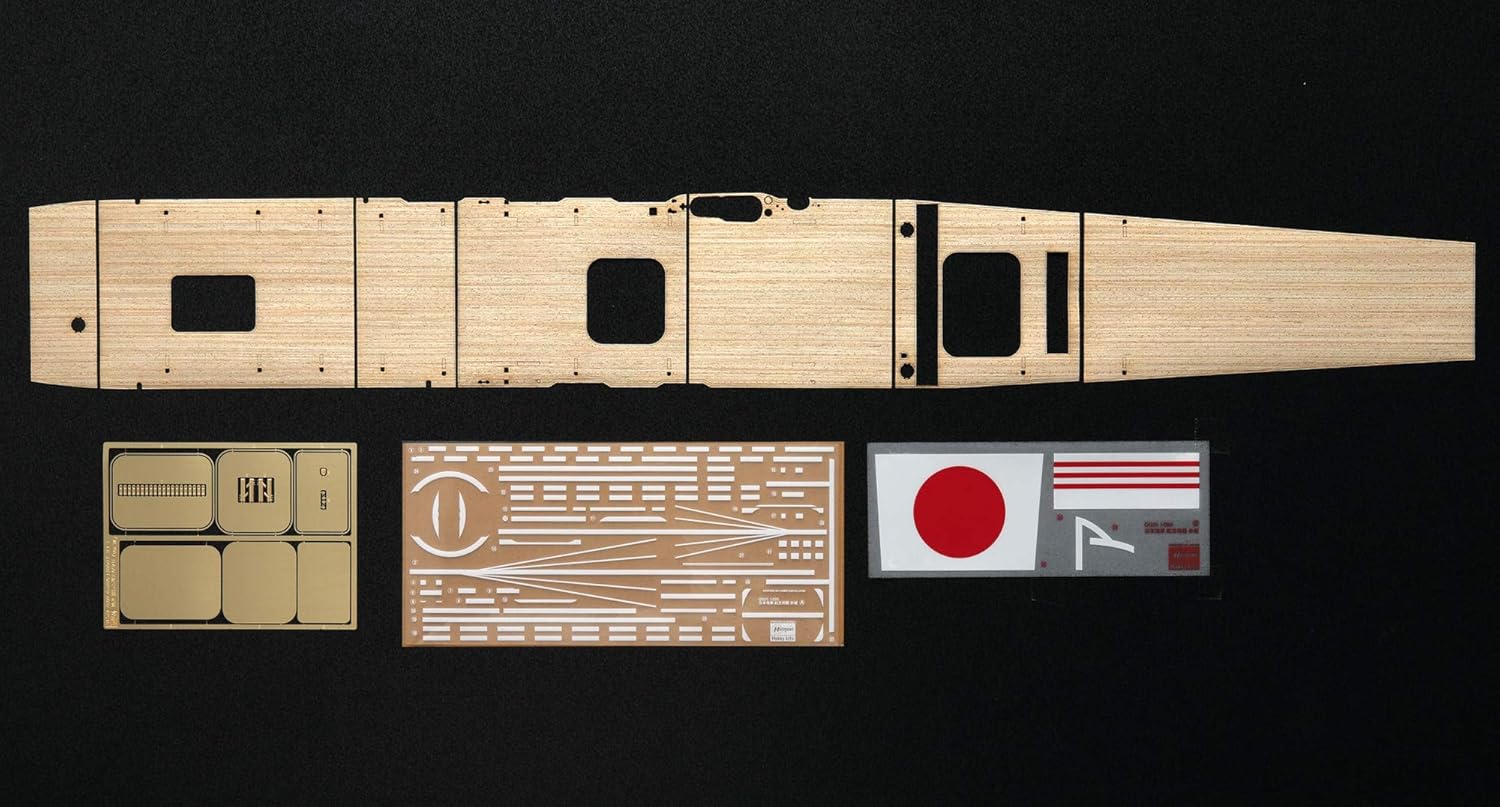 Hasegawa QG25 1/350 Japanese Navy Aircraft Carrier Akagi Wooden Deck Plastic Model Parts