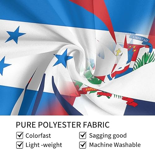 Miniatura 6 de Tapiz de mitad de Honduras con bandera de la mitad de República Dominicana para colgar en la pared, decoración de sala de estar y dormitorio, 80 x