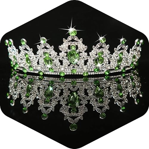 Miniatura 33 de Kamirola - Corona de reina y tiaras corona de princesa para mujeres y niñas, diademas de cristal para novia, princesa para bodas y fiestas (01)