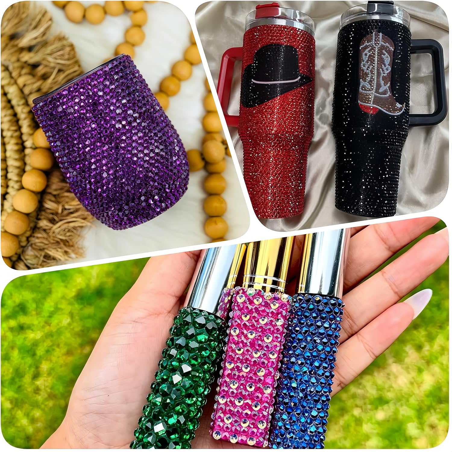 82000Pcs Resin Flatback Rhinestones for Bedazzling Kit with 4 Pcs B7000 Glue 3mm 9 Colors Bedazzler Kit with Rhinestones and Tools DIY Bedazzling Gems for Crafting Clothing Shoes Cups
